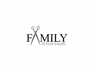 Family Styles Salon logo design by ubai popi