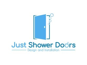 Just Shower Doors logo design by MRANTASI