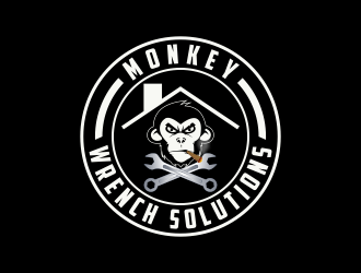 Monkey Wrench Solutions logo design by Kruger