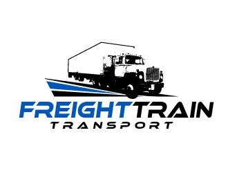 Freight Train Transport logo design by shravya