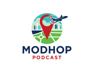 The Modhop Podcast logo design by logolady
