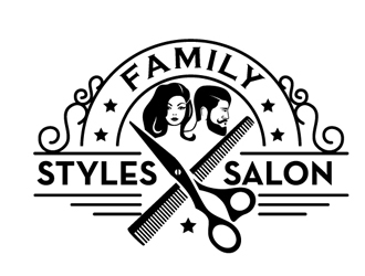 Family Styles Salon logo design by logoguy