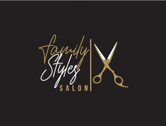 Family Styles Salon logo design by Mad_designs