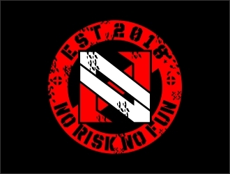 NO RISK NO FUN logo design by onetm