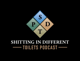 Shitting in Different Toilets Podcast logo design by Suvendu