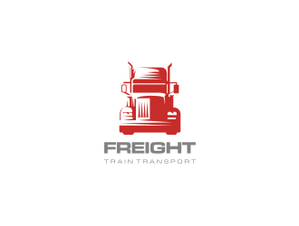 Freight Train Transport logo design by enilno