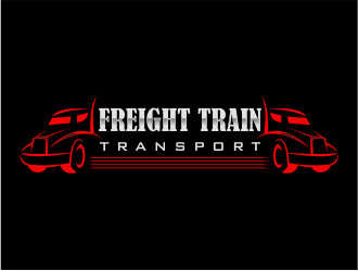Freight Train Transport logo design by up2date