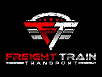 Freight Train Transport logo design by abss