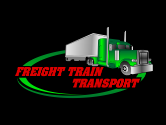 Freight Train Transport logo design by beejo