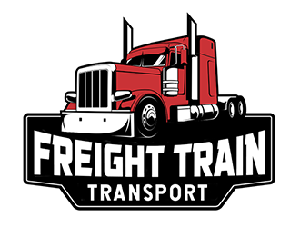 Freight Train Transport logo design by Optimus
