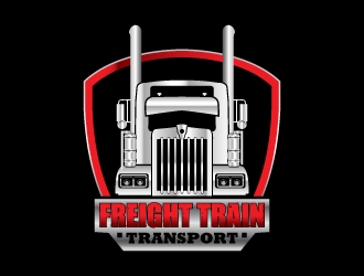 Freight Train Transport logo design by Suvendu