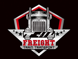 Freight Train Transport logo design by rikFantastic