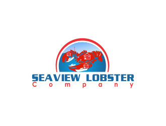 Seaview Lobster Company logo design by giphone