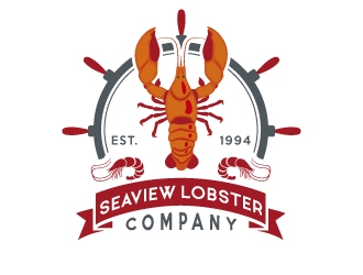 Seaview Lobster Company logo design by alxmihalcea