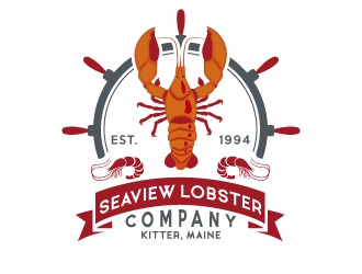 Seaview Lobster Company logo design by alxmihalcea