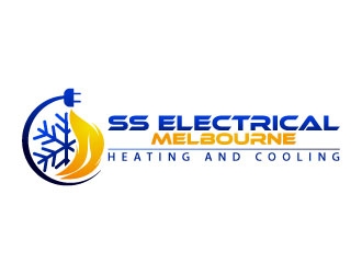 SS ELECTRICAL MELBOURNE (HEATING AND COOLING) logo design by uttam