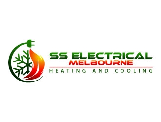 SS ELECTRICAL MELBOURNE (HEATING AND COOLING) logo design by uttam