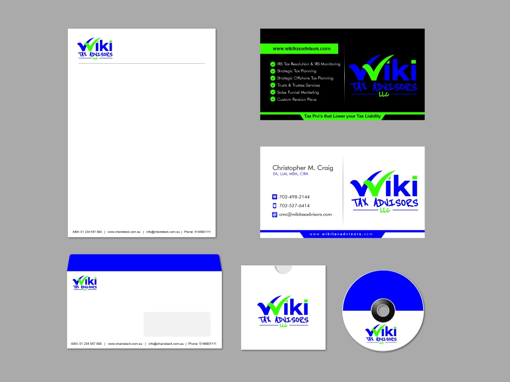 Wiki Tax Advisors LLC logo design by shravya