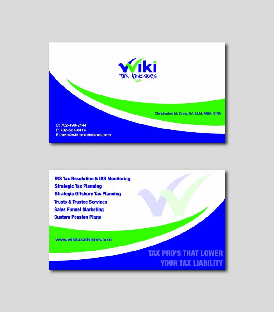 Wiki Tax Advisors LLC logo design by designbyorimat