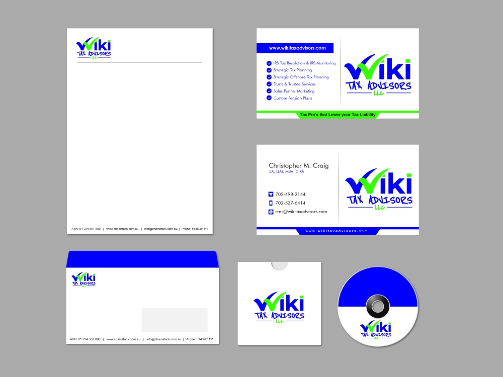 Wiki Tax Advisors LLC logo design by shravya