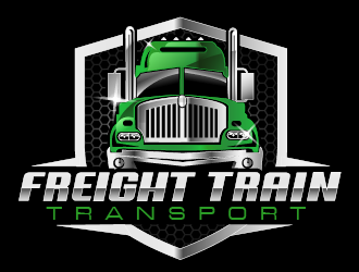 Freight Train Transport logo design by THOR_