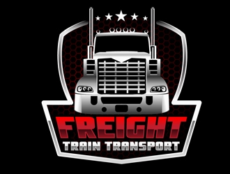 Freight Train Transport logo design by DreamLogoDesign
