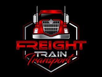 Freight Train Transport logo design by DreamLogoDesign