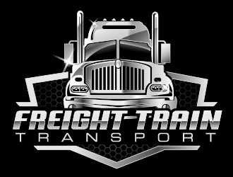 Freight Train Transport logo design by THOR_