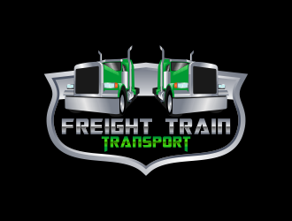 Freight Train Transport logo design by Kruger