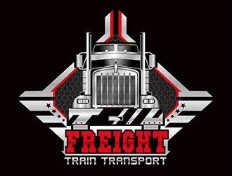 Freight Train Transport logo design by rikFantastic