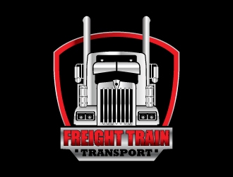 Freight Train Transport logo design by Suvendu