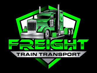 Freight Train Transport logo design by scriotx