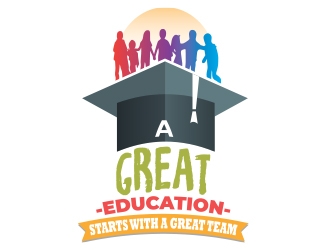A Great Education Starts With A Great Team logo design by Eliben