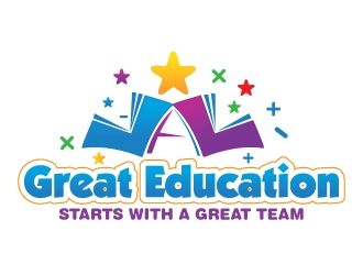 A Great Education Starts With A Great Team logo design by Suvendu