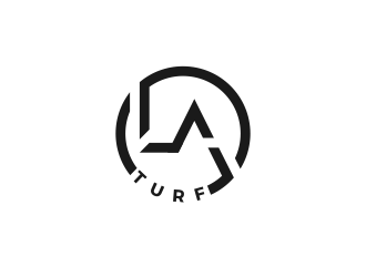 L A Turf logo design by SmartTaste