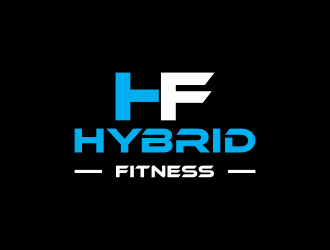 Hybrid Fitness logo design by haidar