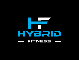Hybrid Fitness logo design by haidar