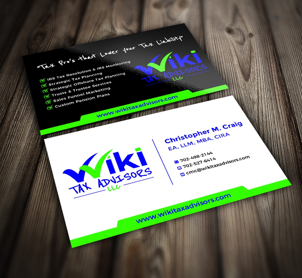 Wiki Tax Advisors LLC logo design by mattlyn