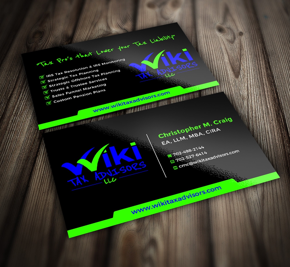 Wiki Tax Advisors LLC logo design by mattlyn