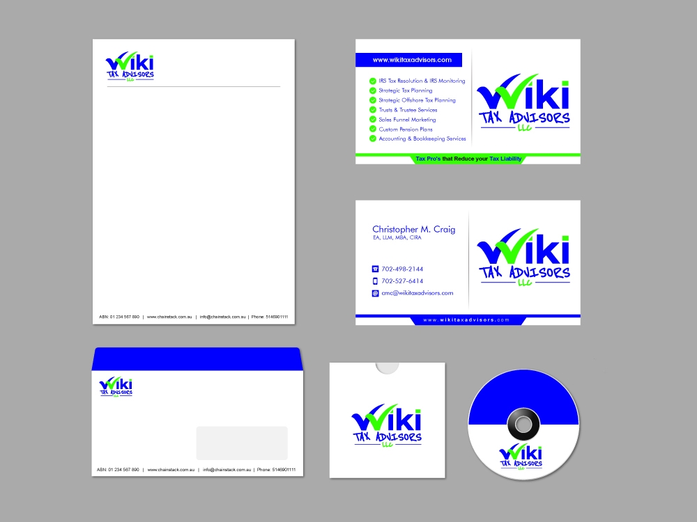 Wiki Tax Advisors LLC logo design by shravya