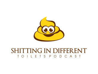 Shitting in Different Toilets Podcast logo design by JessicaLopes