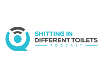 Shitting in Different Toilets Podcast logo design by pencilhand