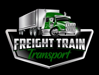 Freight Train Transport logo design by jaize