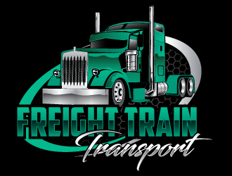 Freight Train Transport logo design by scriotx