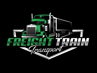 Freight Train Transport logo design by DreamLogoDesign