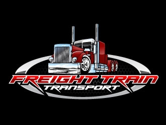 Freight Train Transport logo design by daywalker