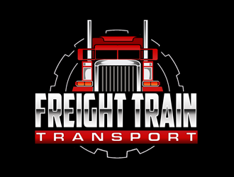 Freight Train Transport logo design by kunejo
