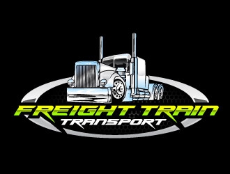 Freight Train Transport logo design by daywalker