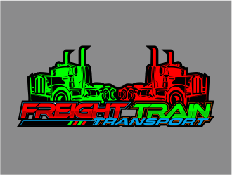 Freight Train Transport logo design by stark