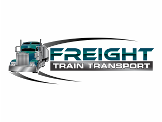 Freight Train Transport logo design by mutafailan